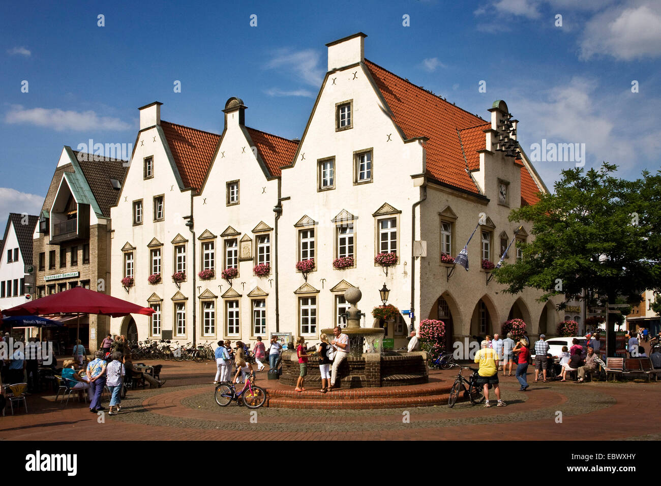 Old Town Hall di Haltern am See, in Germania, in Renania settentrionale-Vestfalia, la zona della Ruhr, Haltern Foto Stock