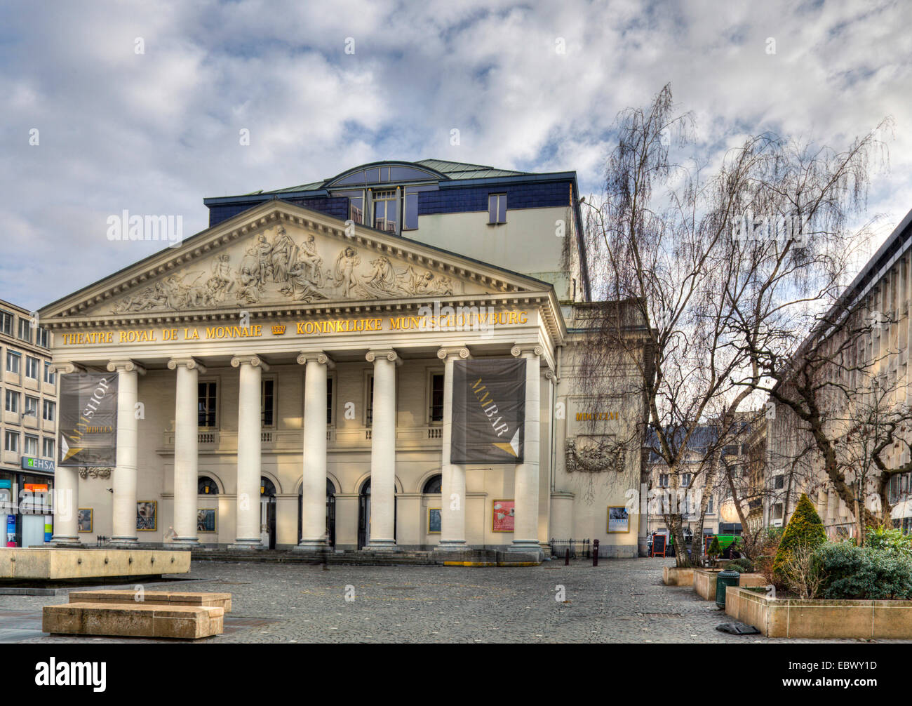 Theatre Royal de la Monnaie, il Belgio, Bruxelles Foto Stock