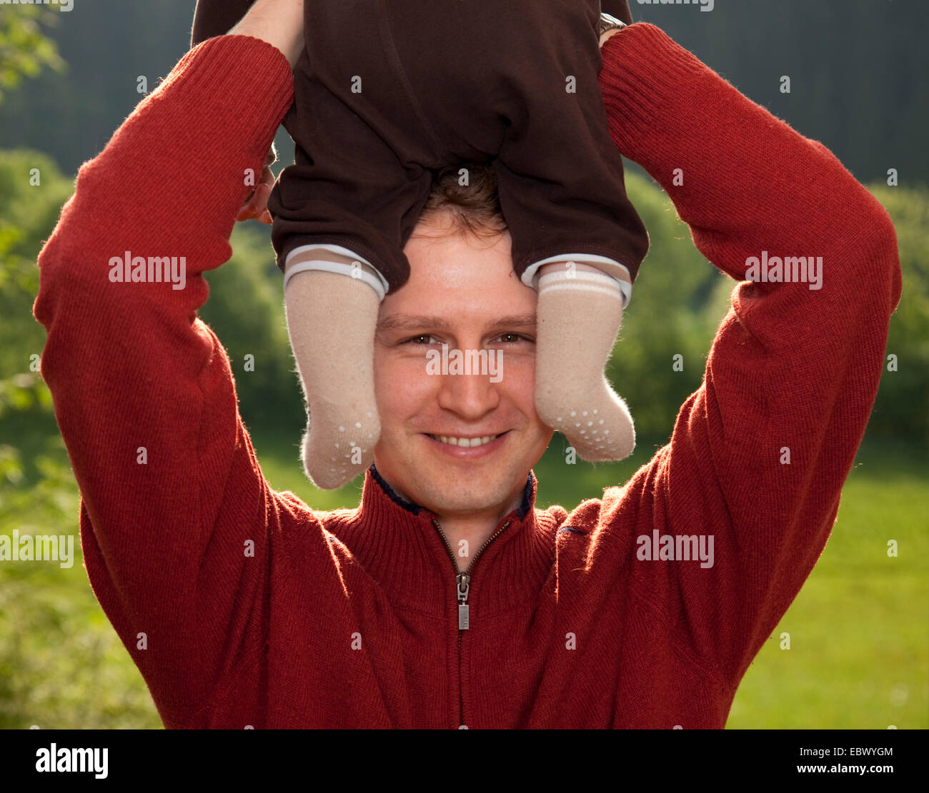 padre e bambino Foto Stock