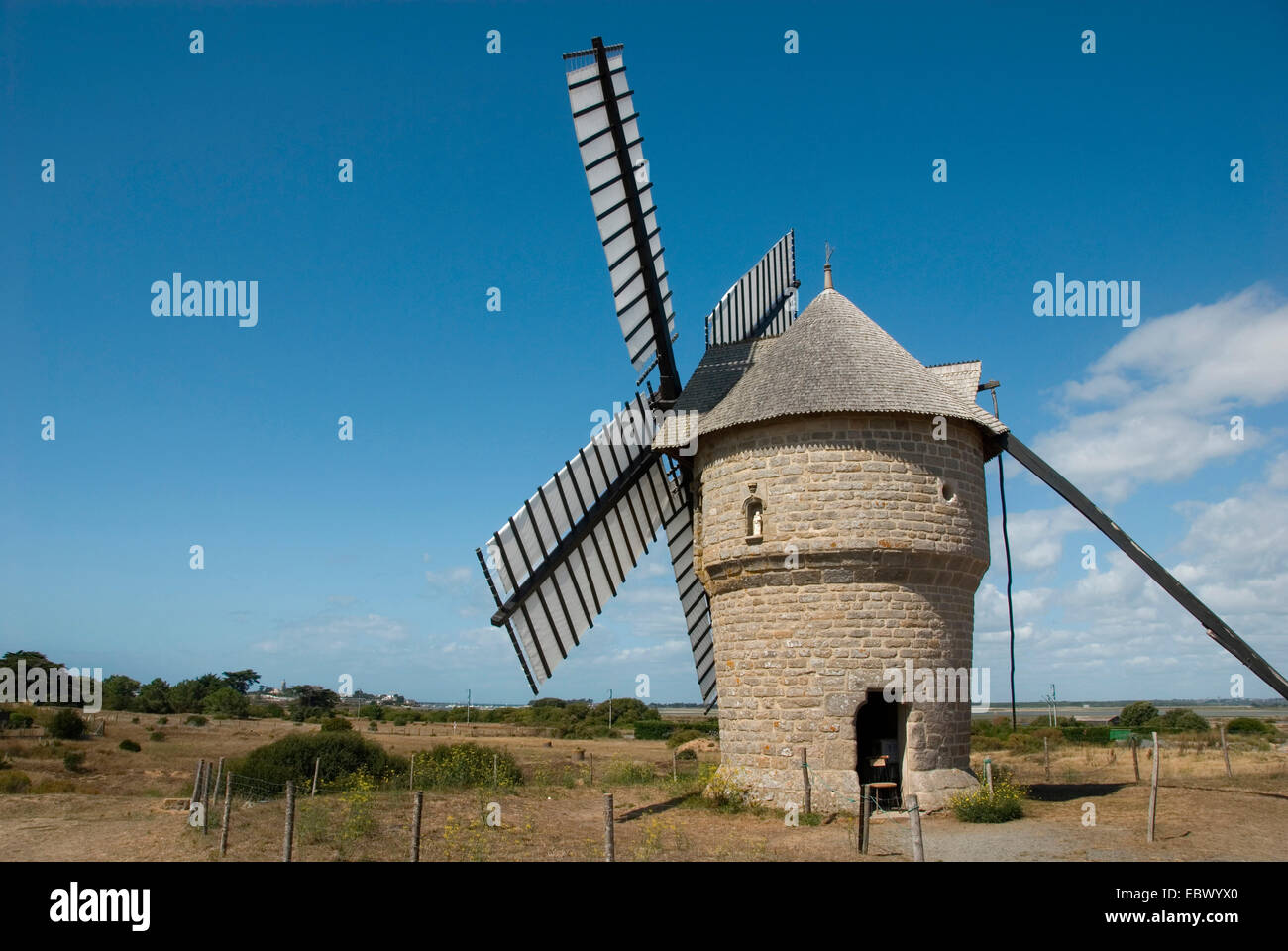 Moulin de la Falaise, Francia Bretagna, Pays de la Loire, Batz sur Mer Foto Stock