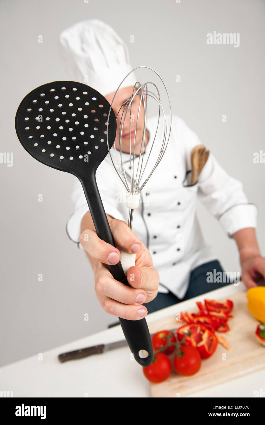 Cucinare con la cottura ware Foto Stock