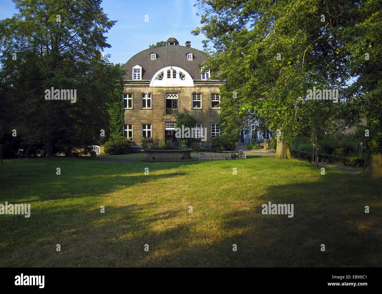 Schede casa nella luce della sera, in Germania, in Renania settentrionale-Vestfalia, la zona della Ruhr, Herdecke Foto Stock