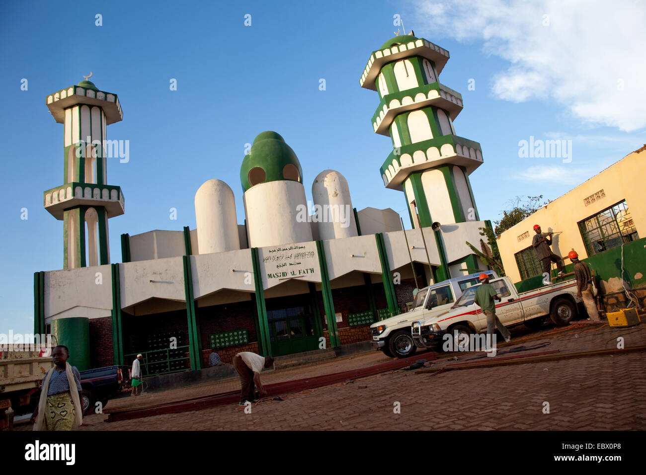 Più grande moschea di Nyamirambo, una zona di Kigali dove un più grande numero di musulmani vivono , Ruanda, Nyamirambo, Kigali Foto Stock