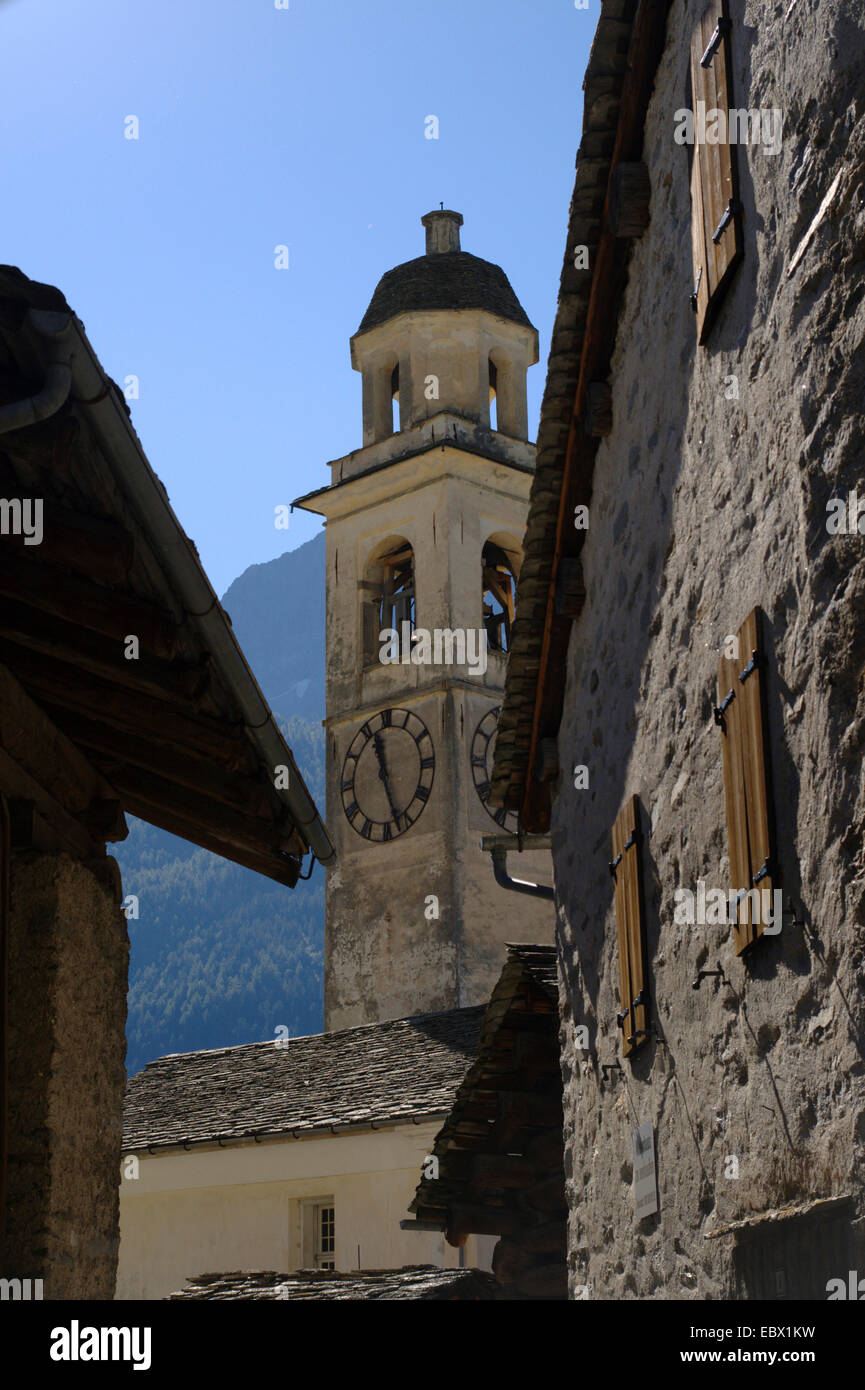 Soglio in Bregaglia, Svizzera Foto Stock