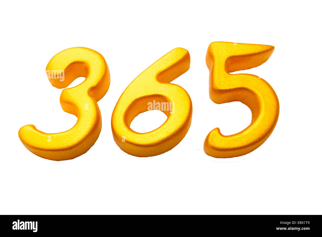 Numero di anni, oro e bianco sullo sfondo. Foto Stock