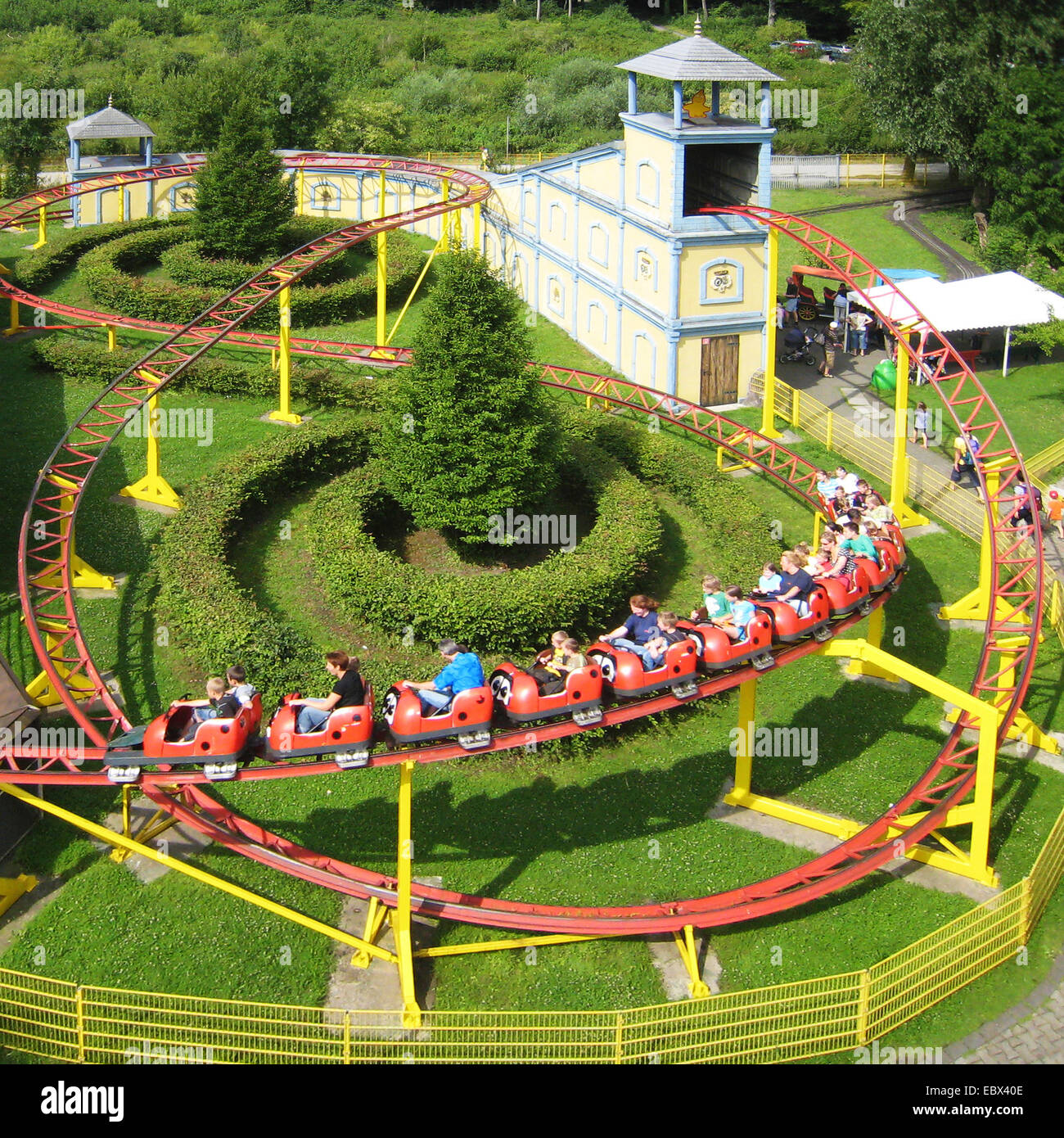 Switchback parco divertimenti Schloss Beck, in Germania, in Renania settentrionale-Vestfalia, Bottrop Foto Stock