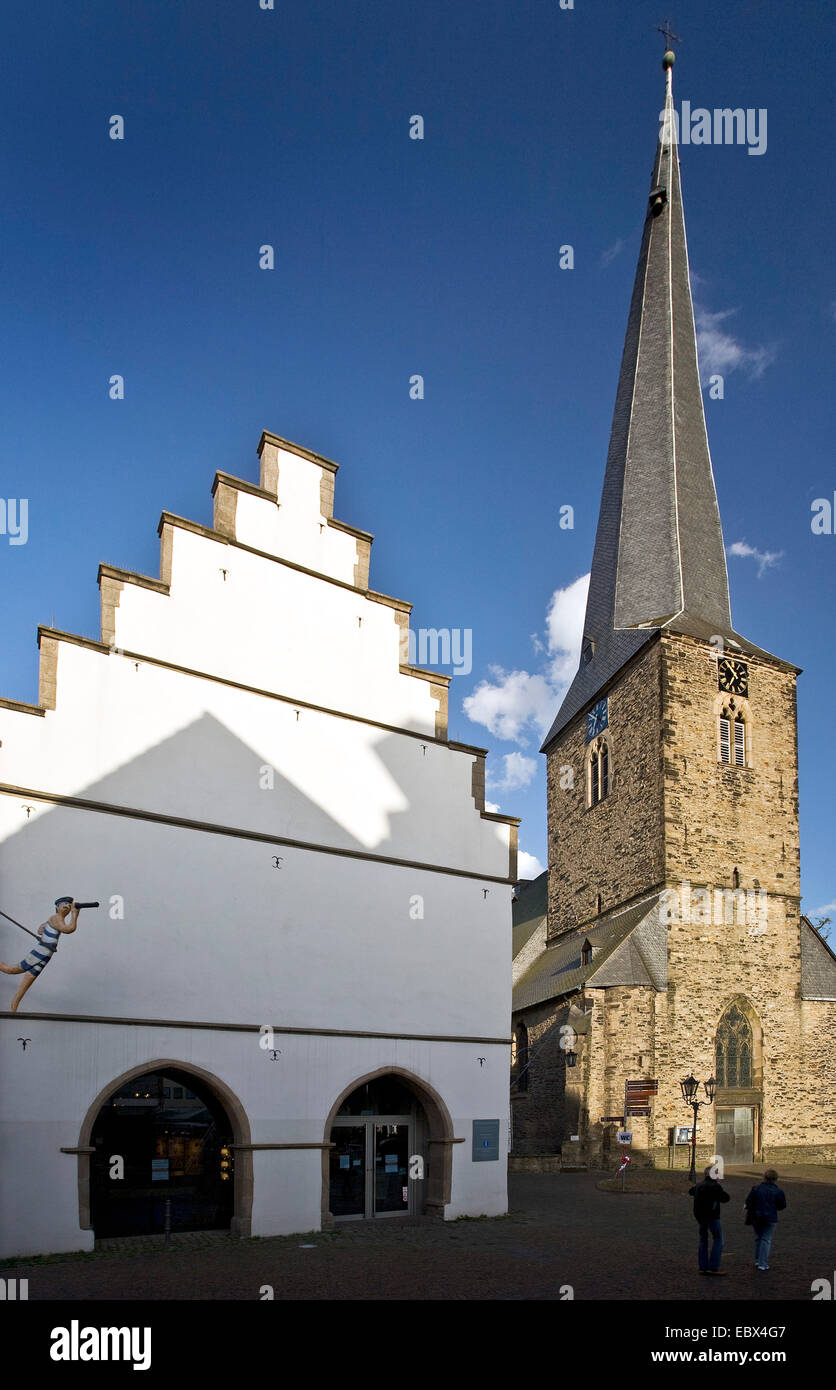 Valle della Ruhr Museum e St Viktor chiesa, in Germania, in Renania settentrionale-Vestfalia, la zona della Ruhr, Schwerte Foto Stock