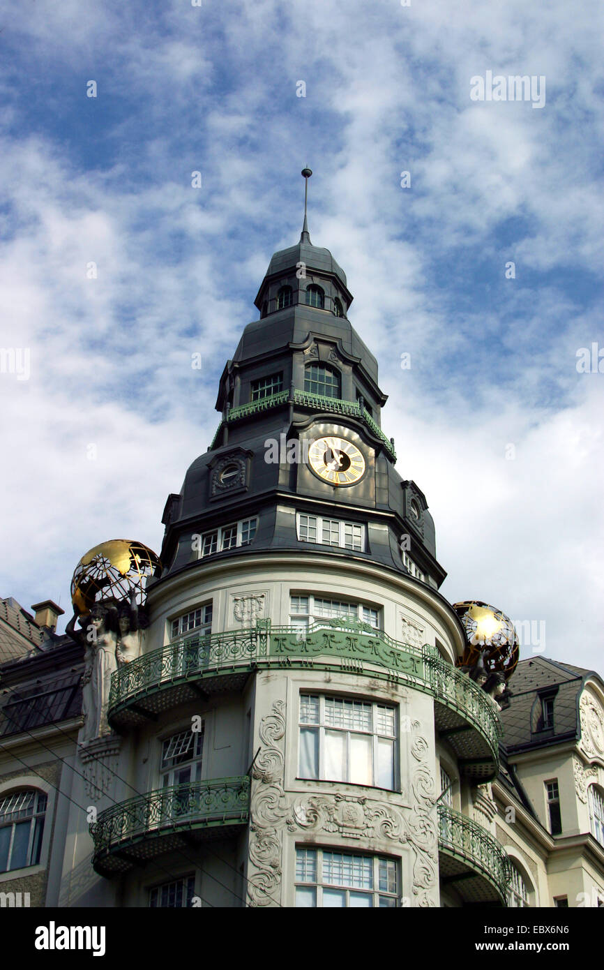 Clock Tower, Austria, Vienna Foto Stock