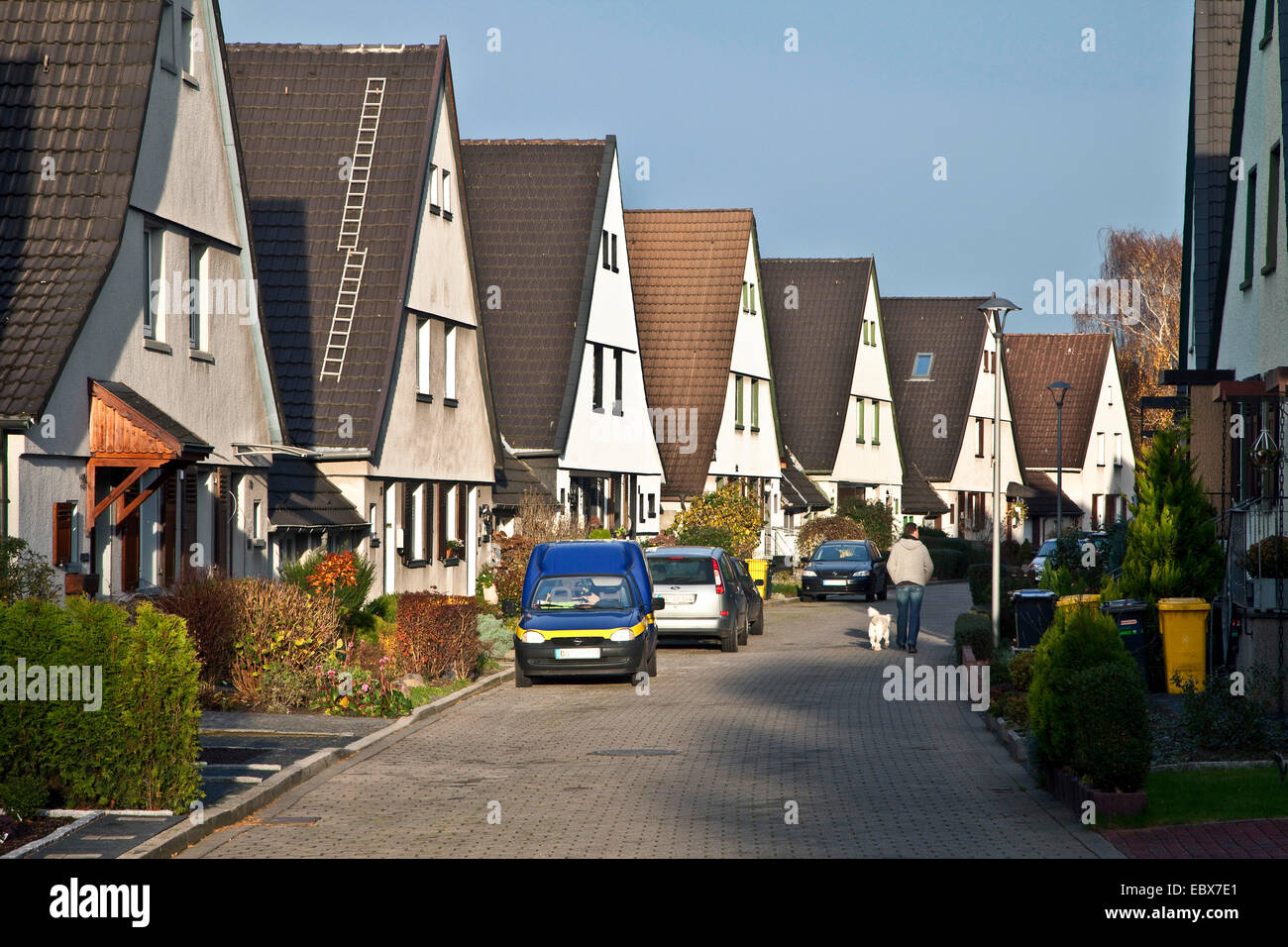 Zona residenziale Dahlhauser Heide della ex miniera di carbone Hannover, in Germania, in Renania settentrionale-Vestfalia, la zona della Ruhr, Bochum Foto Stock