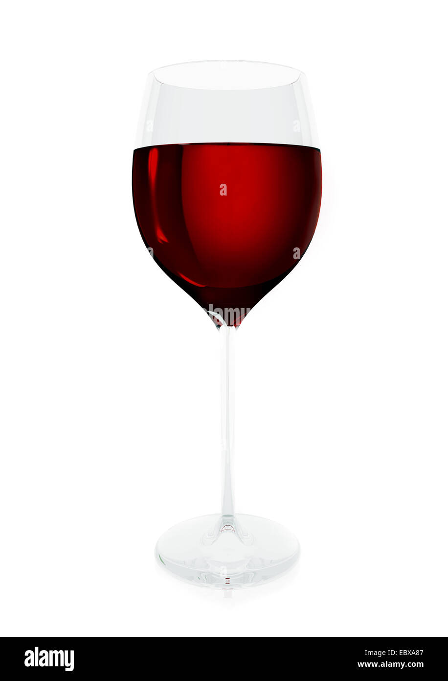 Vino rosso il vetro Foto Stock