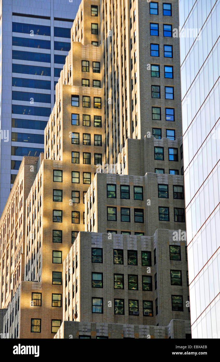 Art Deco edificio alto, 500 Fifth Avenue, STATI UNITI D'AMERICA, Manhattan New York City Foto Stock