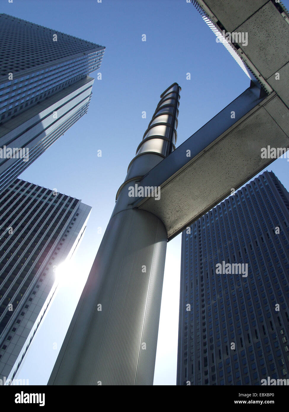 Blocchi a torre di Tokyo, Giappone, Giappone, Tokyo Foto Stock