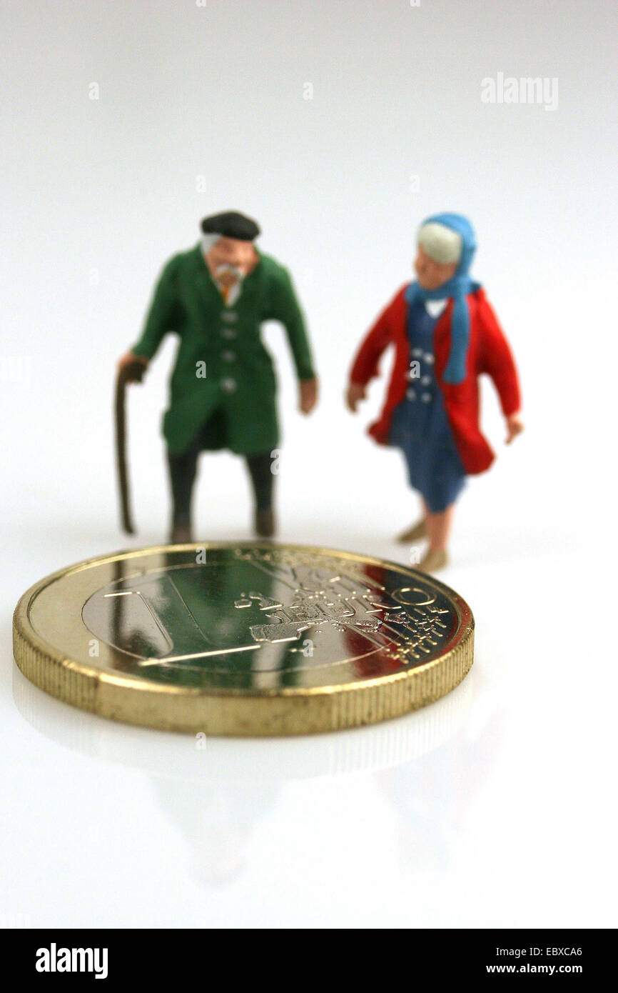 Immagine simbolo pagano di pensionamento Foto Stock