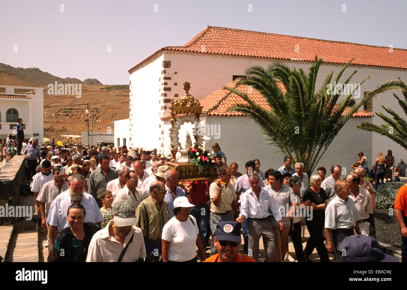 Fiesta de la Vergine de la Peña, Vega de Rio de las Palmas Isole Canarie Fuerteventura Foto Stock
