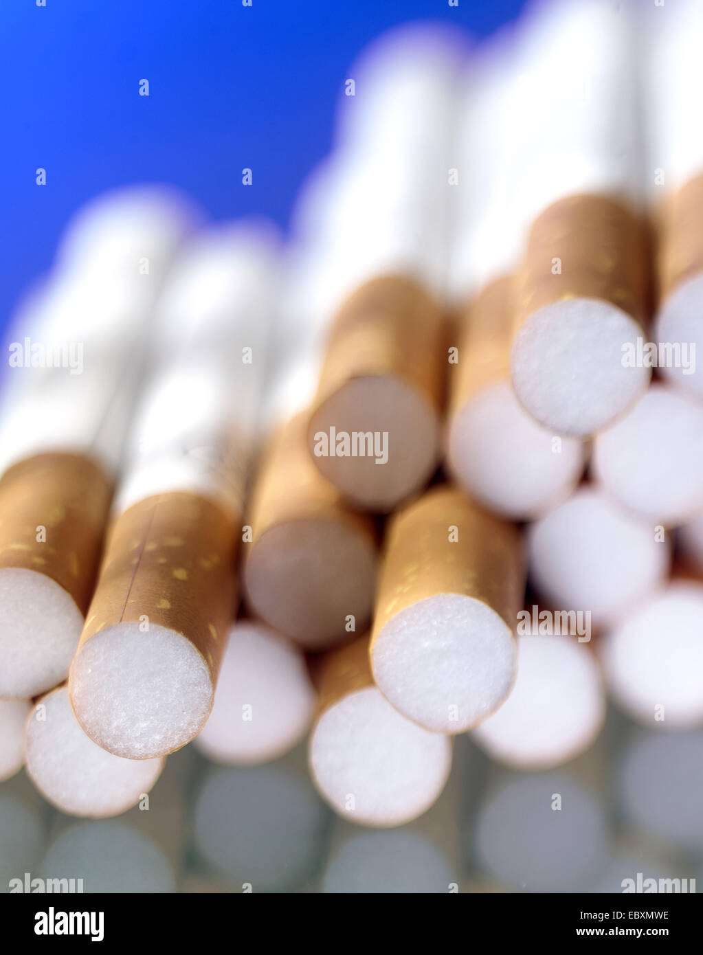 Le sigarette con filtro, nicotin Foto Stock