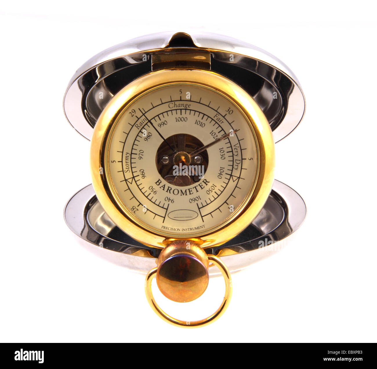 Barometro tascabile Foto Stock