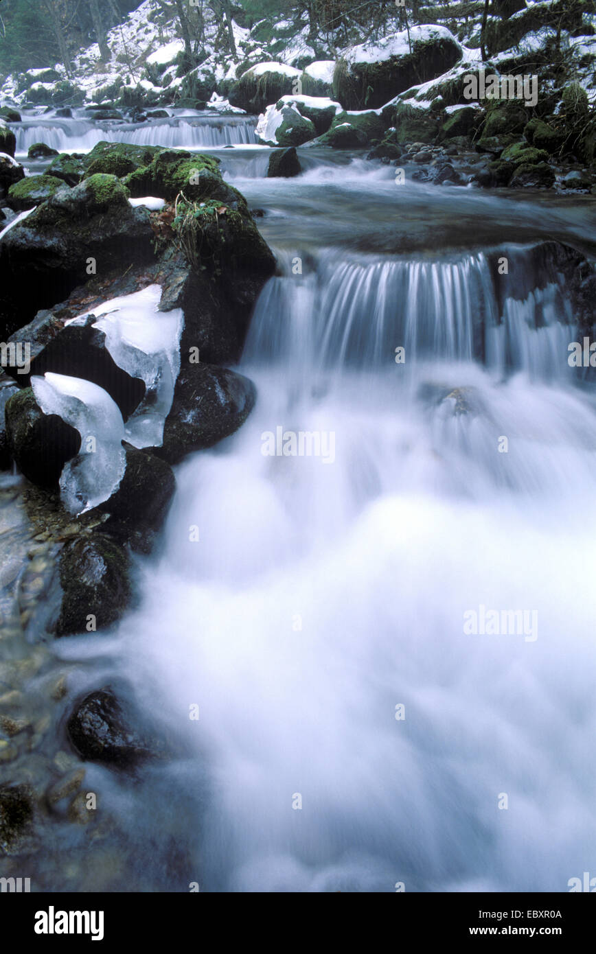 Stream, acqua corrente Foto Stock