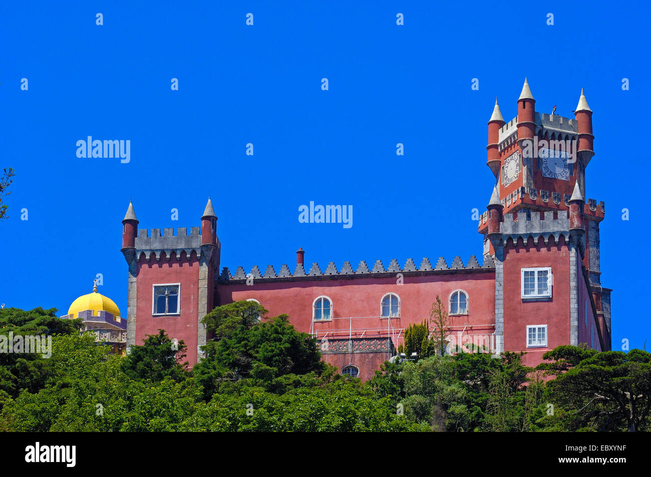 Pena il Palazzo Nazionale, sito Patrimonio Mondiale dell'UNESCO, Sintra Portogallo, Europa Foto Stock