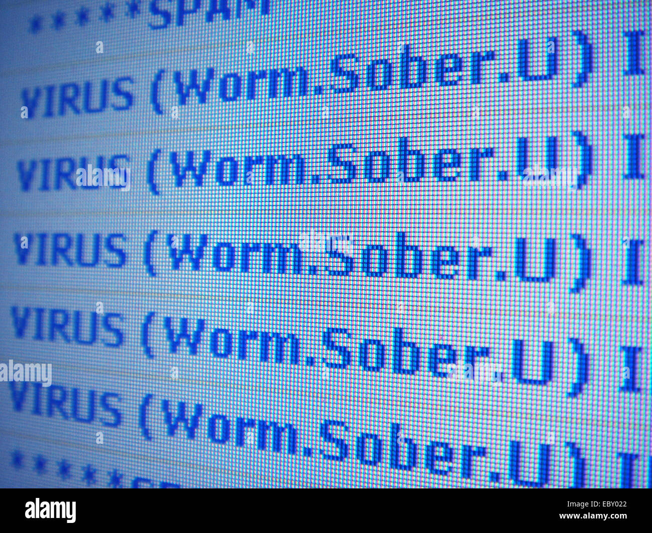 Spam e-mail account Foto Stock