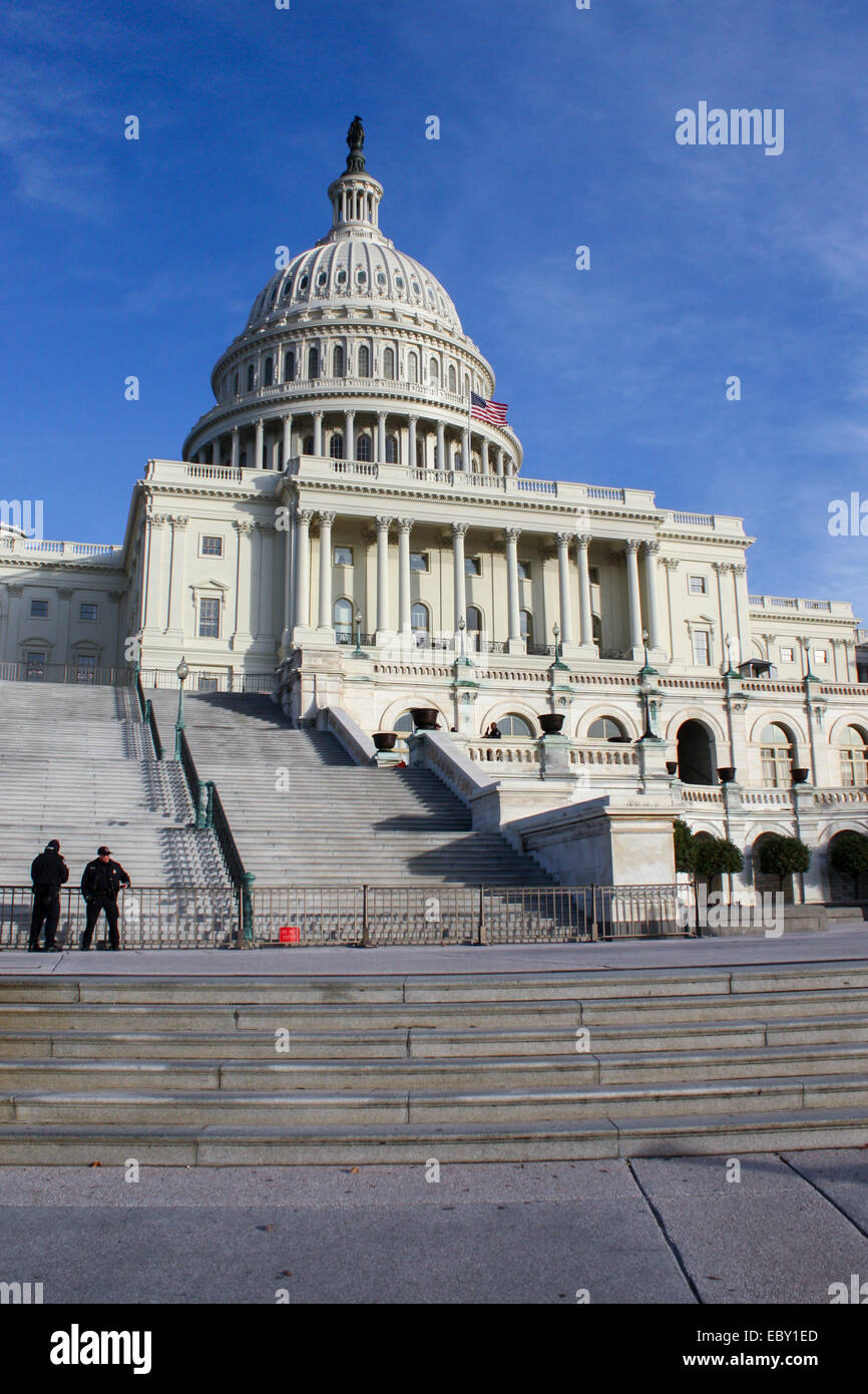 USA: facciata occidentale del Campidoglio degli Stati Uniti a Washington D.C.. Foto da 24. Novembre 2010. Foto Stock