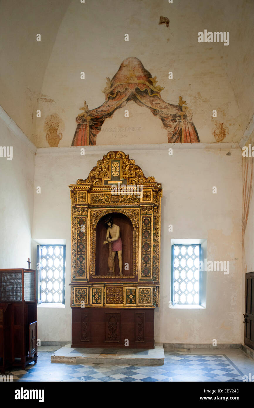 Dominikanische Republik, Santo Domingo, Zona Colonial, Basilika Santa Maria la Menor, 1. Kapelle rechts vom Haupteingang (Kapell Foto Stock