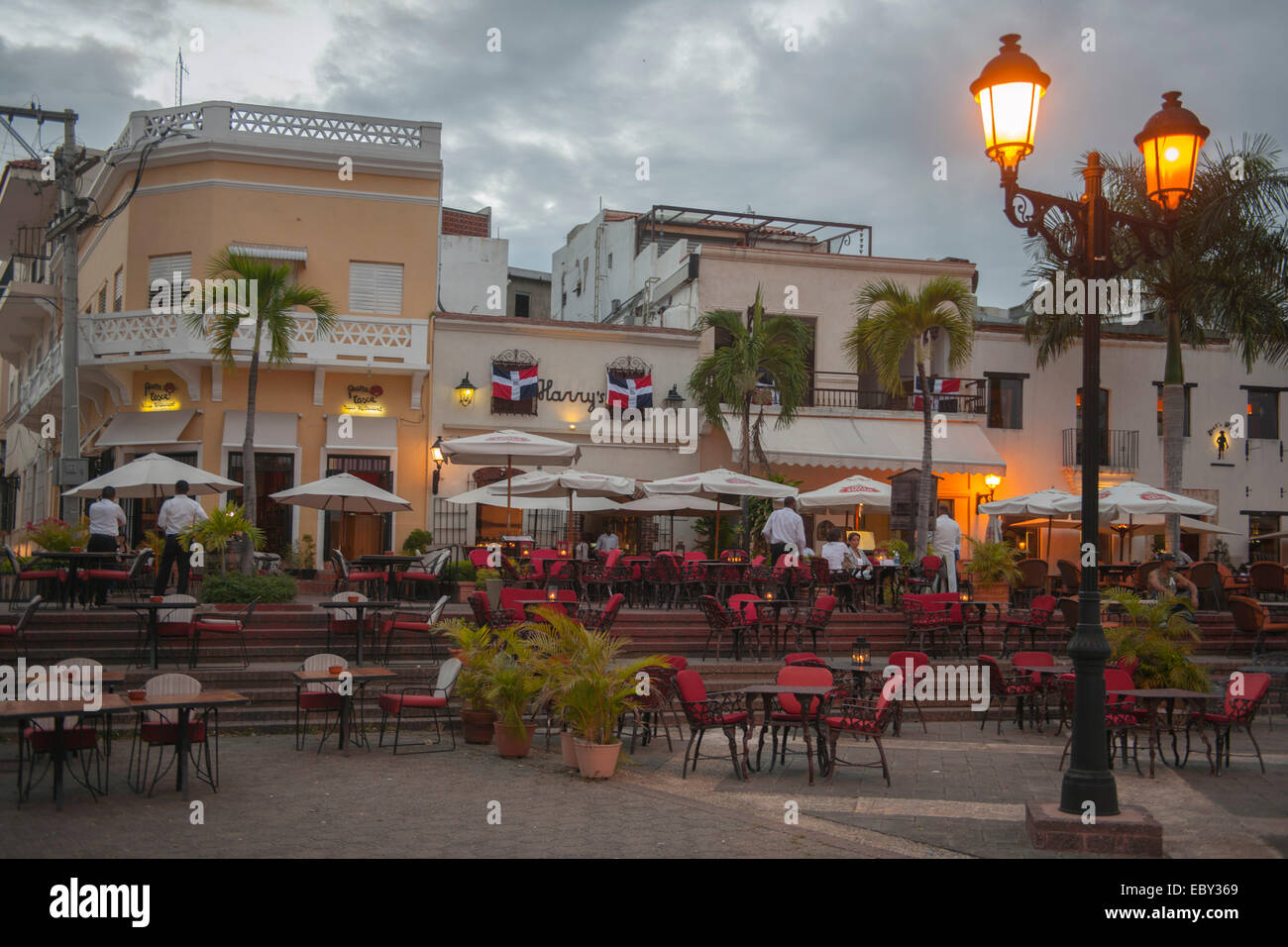 Dominikanische Republik, Santo Domingo, Zona Colonial, Plaza de la Hispanidad, Foto Stock