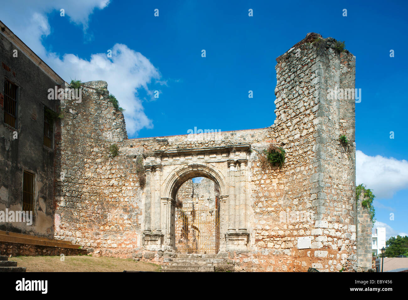 Dominikanische Republik, Santo Domingo, Kloster San Francisco (Convento San Francisco), il primo monastero nel Nuovo Mondo. Foto Stock