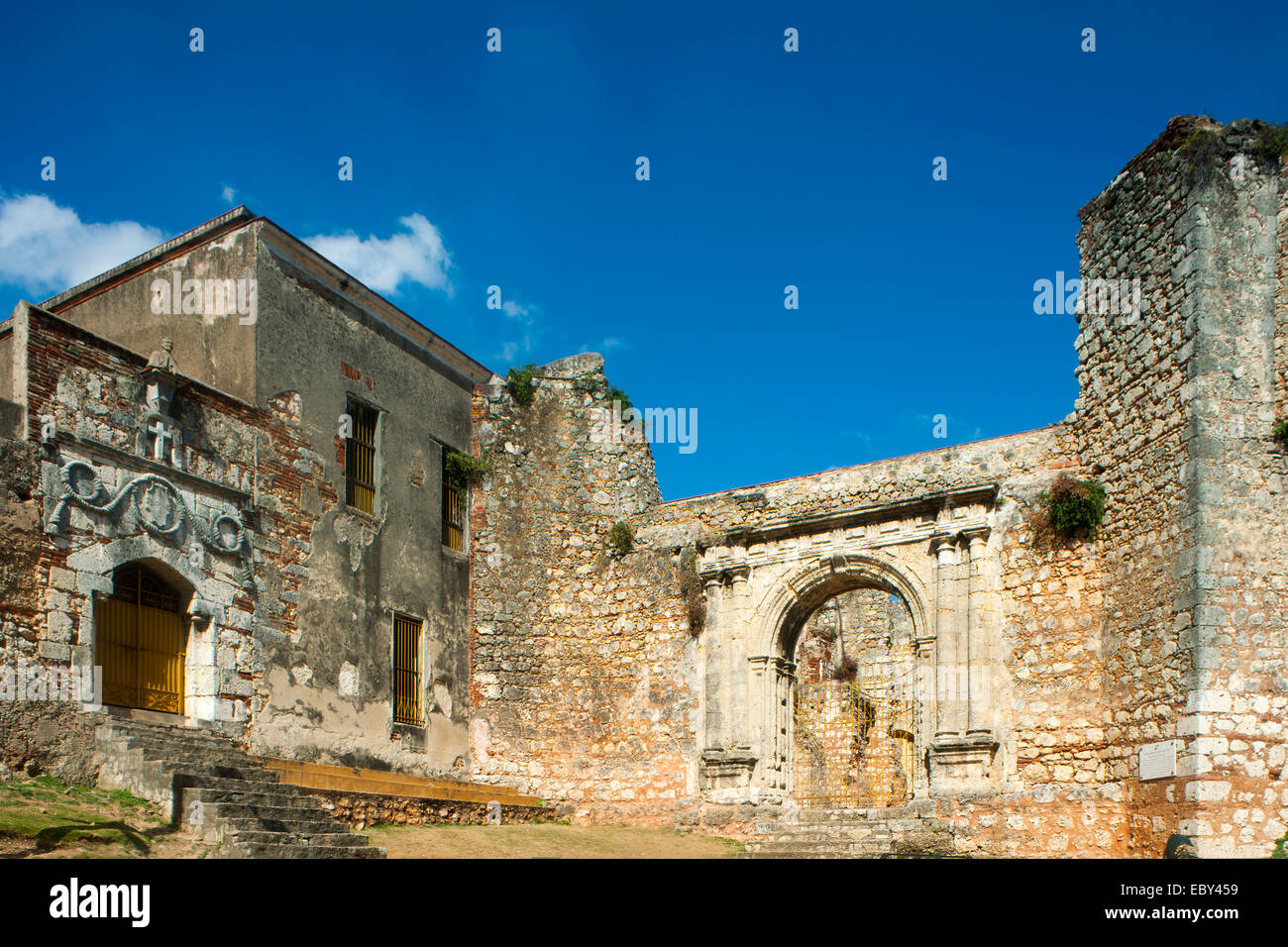 Dominikanische Republik, Santo Domingo, Kloster San Francisco (Convento San Francisco), il primo monastero nel Nuovo Mondo. Foto Stock