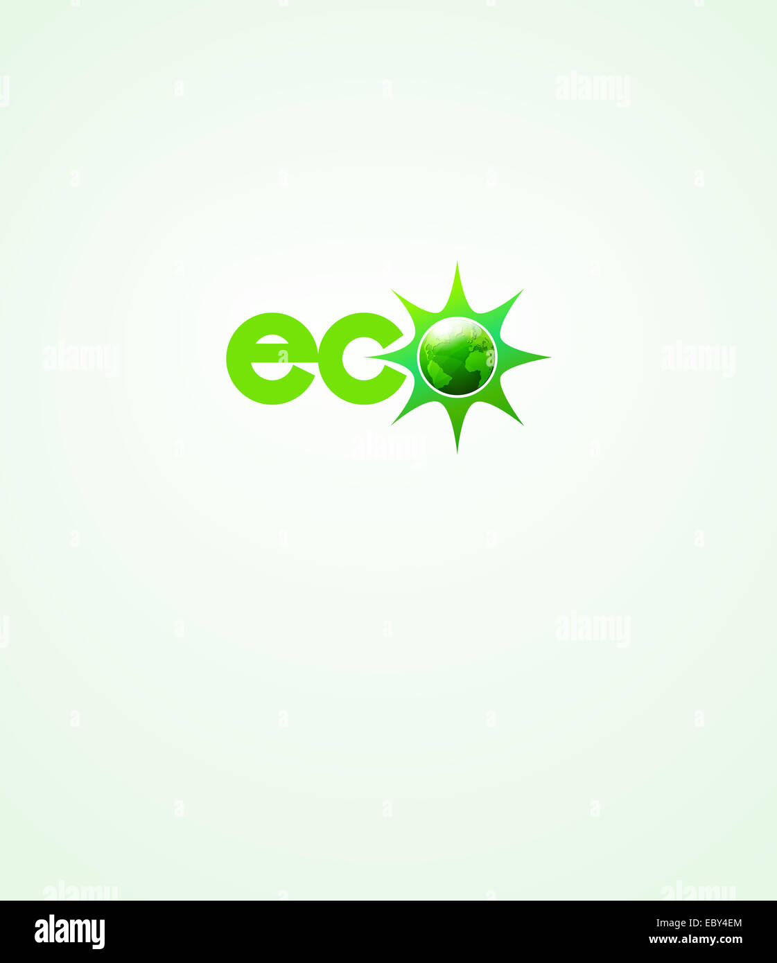 Mondo verde di Eco Foto Stock