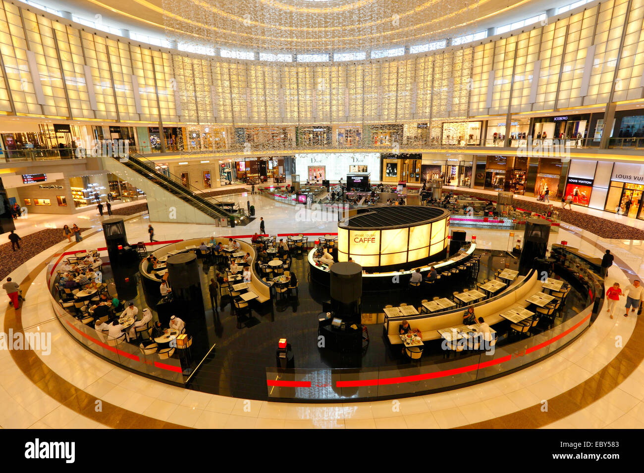 Dubai, Shopping Mall (vicino a Burj Khalifa) Foto Stock
