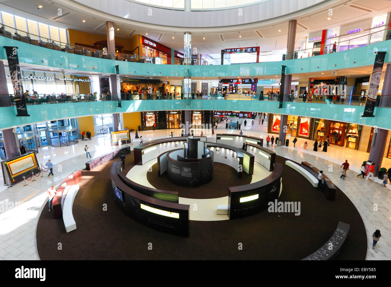 Dubai, Shopping Mall (vicino a Burj Khalifa) Foto Stock