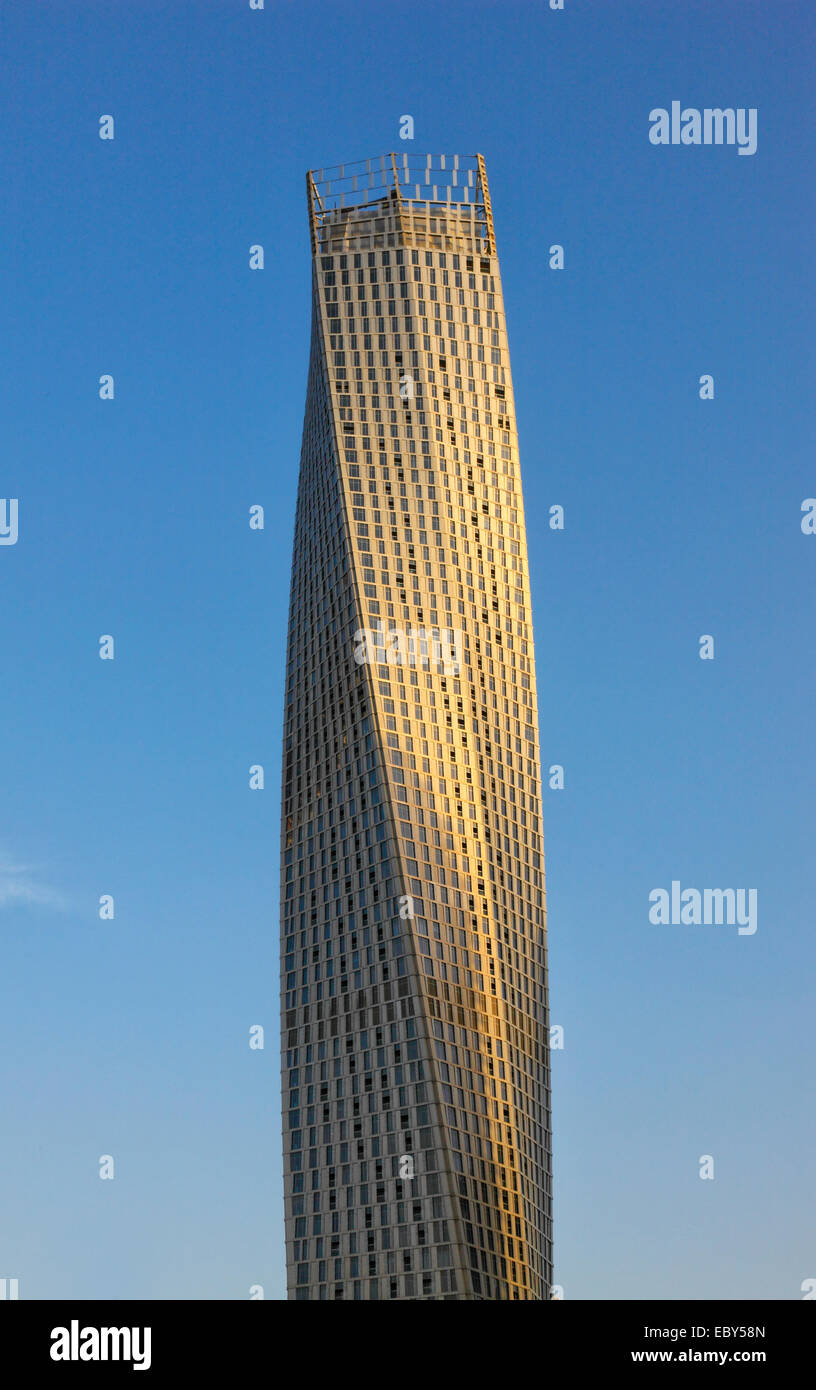 Dubai Marina Twisted Tower - torre Kayman Foto Stock