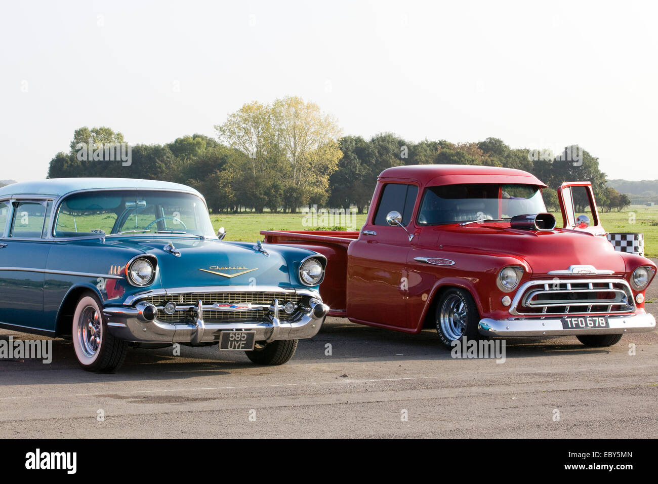 Anni Cinquanta Chevrolet. Chevy. Classic American car Foto Stock