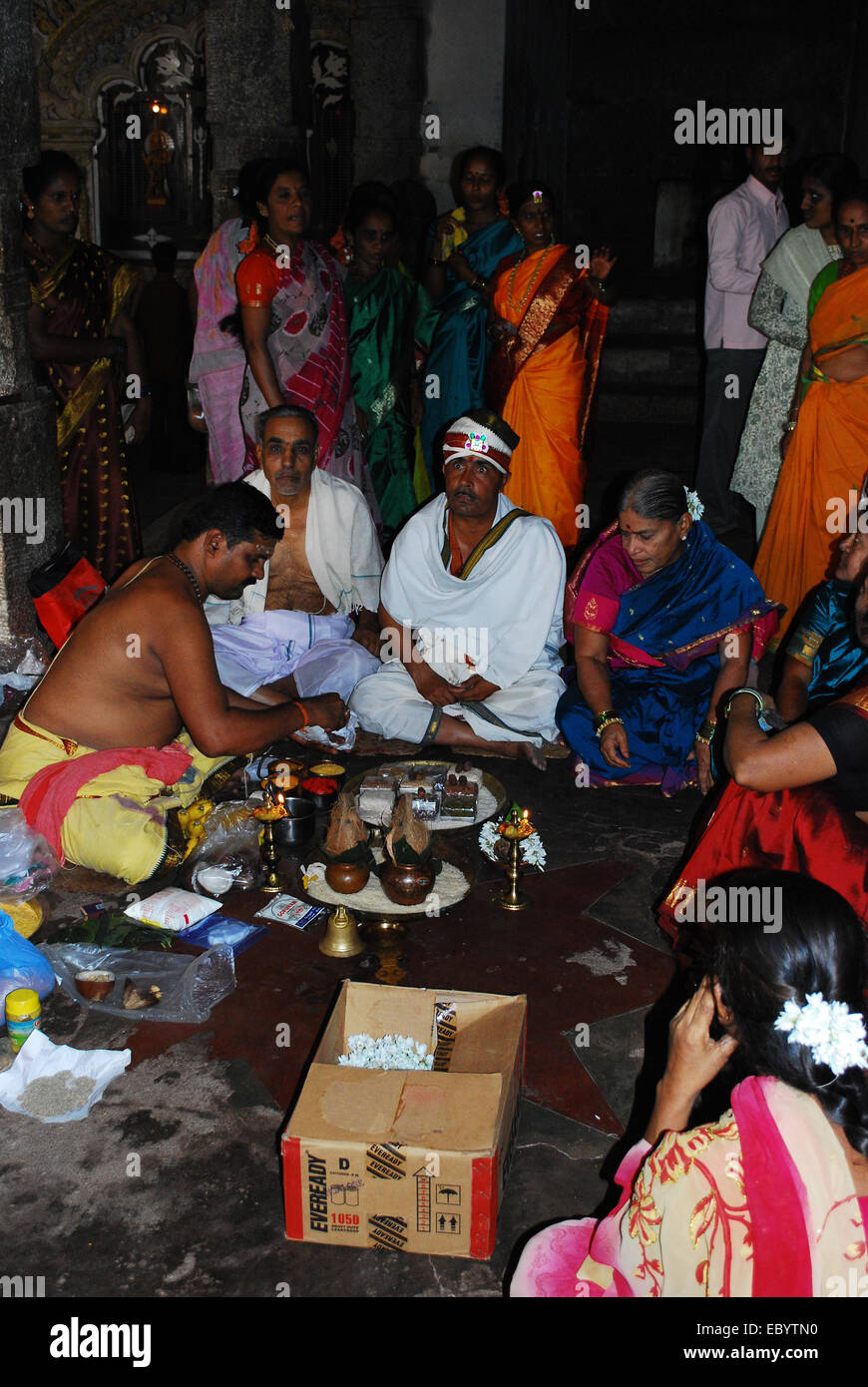 Matrimonio indiano, Hampi Foto Stock