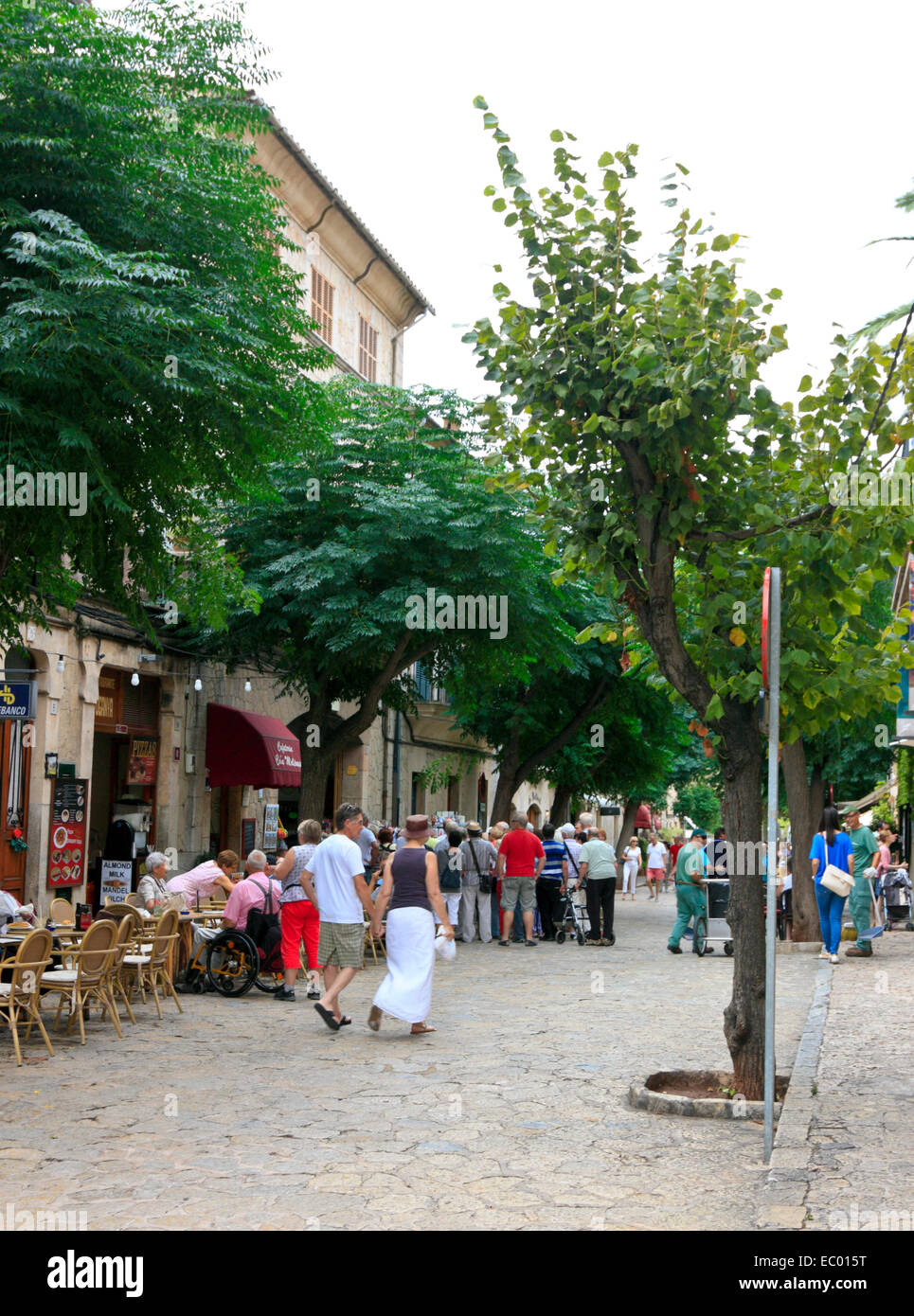 La Rambla, strada pedonale del centro storico di Palma de Majjorca, isole Baleari, Spagna Foto Stock