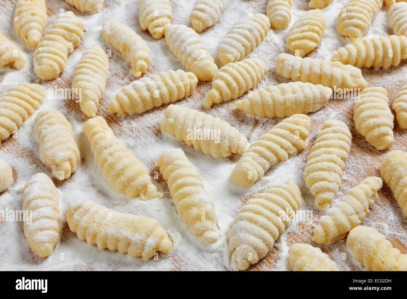 Gnocchi close up Foto Stock