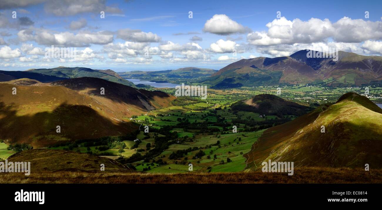 Newlands Valley di Skiddaw Foto Stock