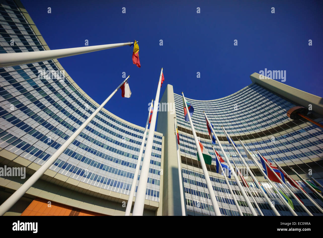 Agenzia internazionale per l Energia Atomica (AIEA) Quartier Generale al Centro delle Nazioni Unite a Vienna, Austria. Foto Stock