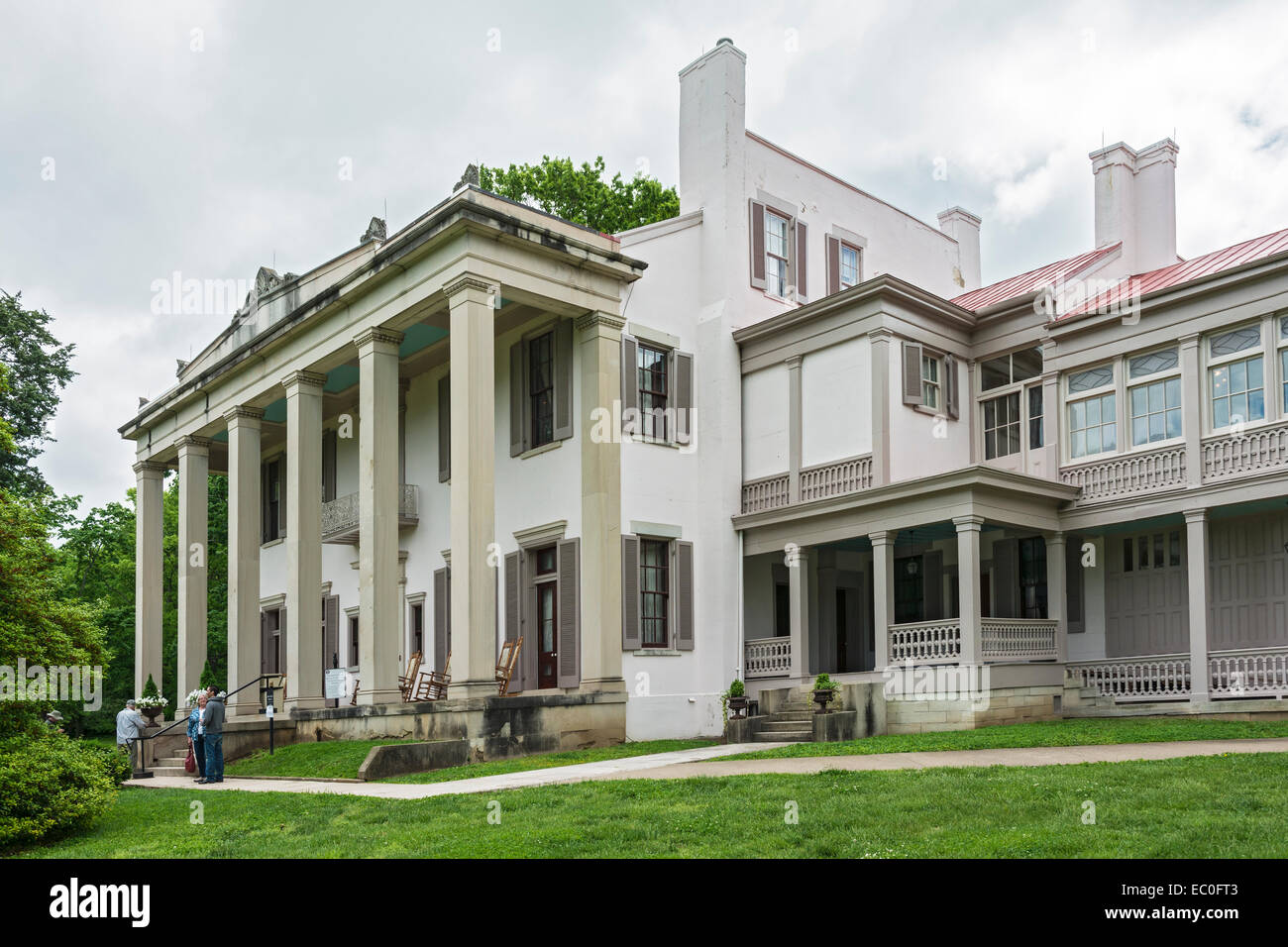Tennessee, Nashville, Belle Meade Plantation, 1853 Revival Greco mansion Foto Stock