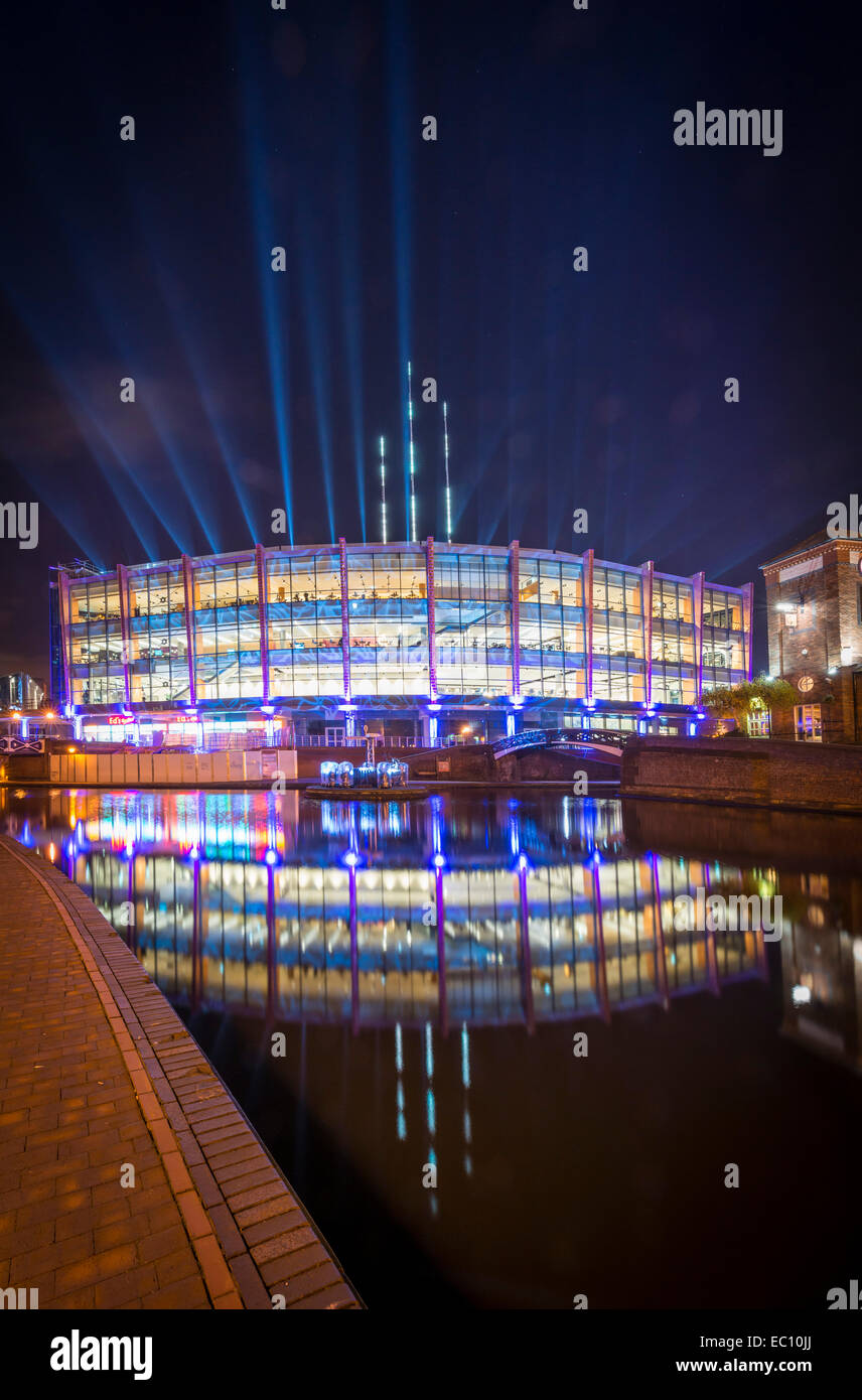 La National Indoor Arena: la NIA, Birmingham. Barclaycard Arena è uno dei più trafficati, grande piscina sportiva e ent Foto Stock