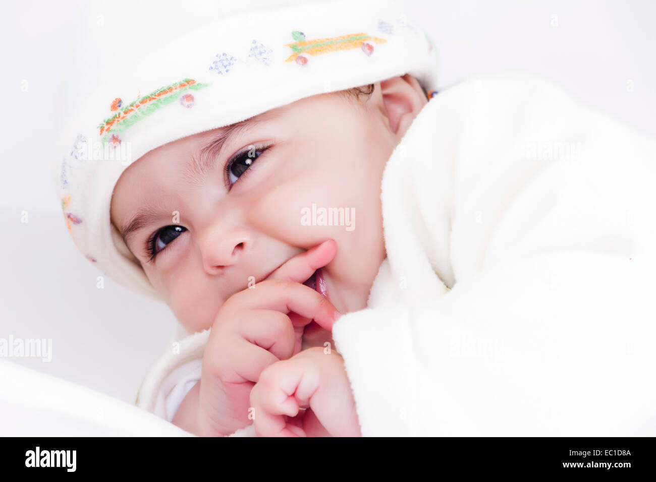 1 bambino indiano giocoso Foto Stock