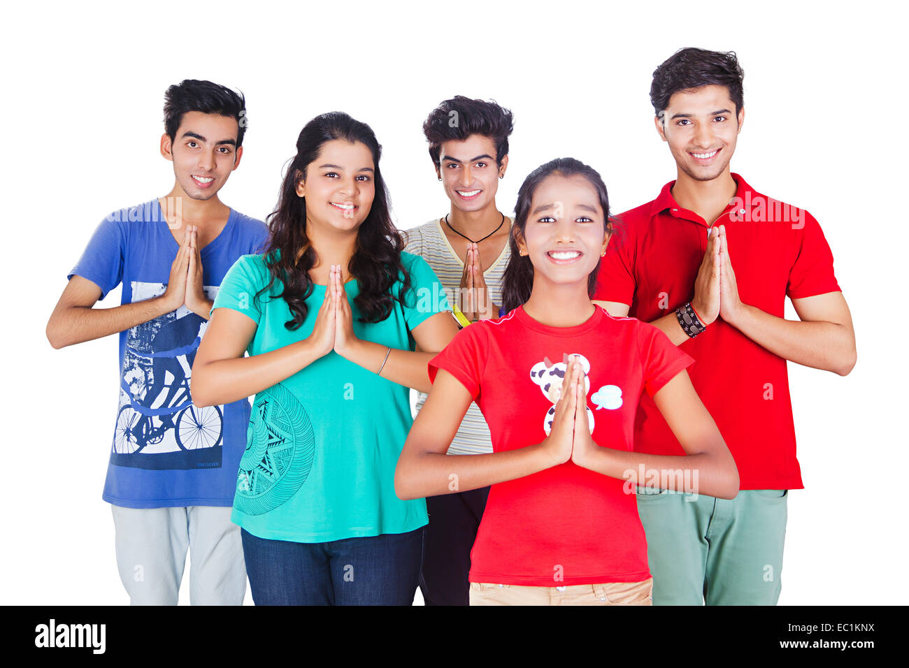 Indian College Amici studenti Foto Stock