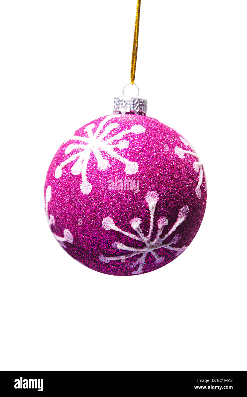 Festa di Natale a sfera albero nessuno Foto Stock