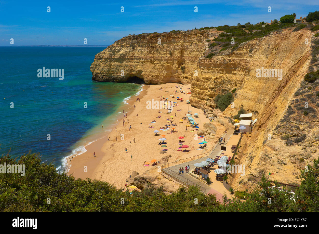 Centeanes spiaggia Praia do Centeanes, Vale do Centeanes, Carvoeiro, lagoa, algarve, portogallo, Europa Foto Stock