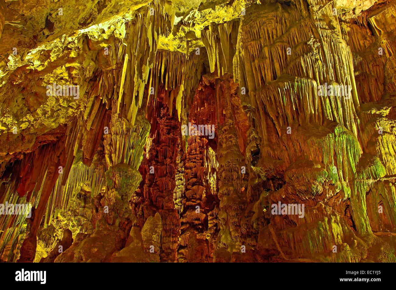 St Michael's Cave, Gibilterra, British territorio di oltremare, Europa Foto Stock