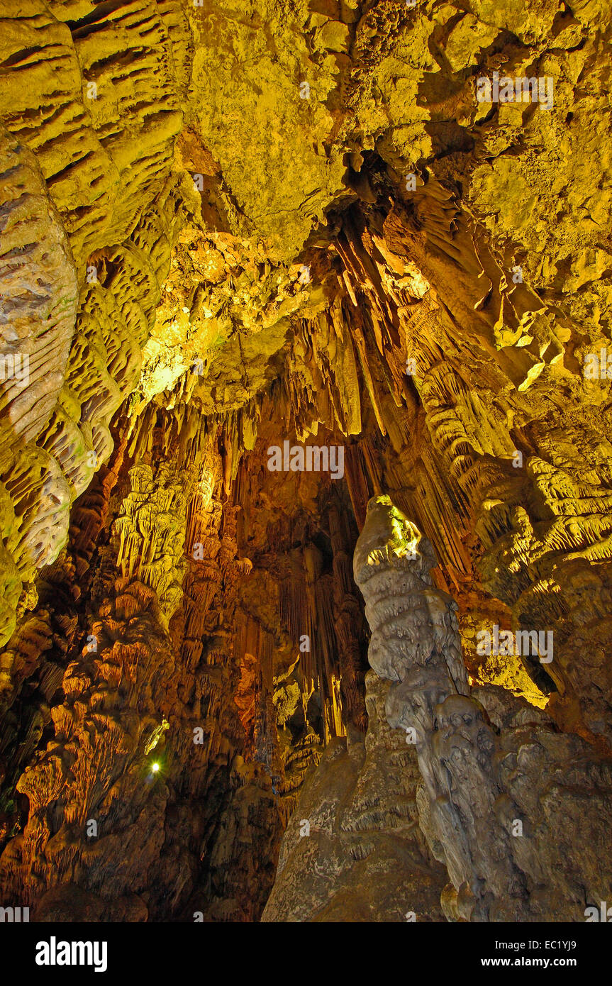 St Michael's Cave, Gibilterra, British territorio di oltremare, Europa Foto Stock