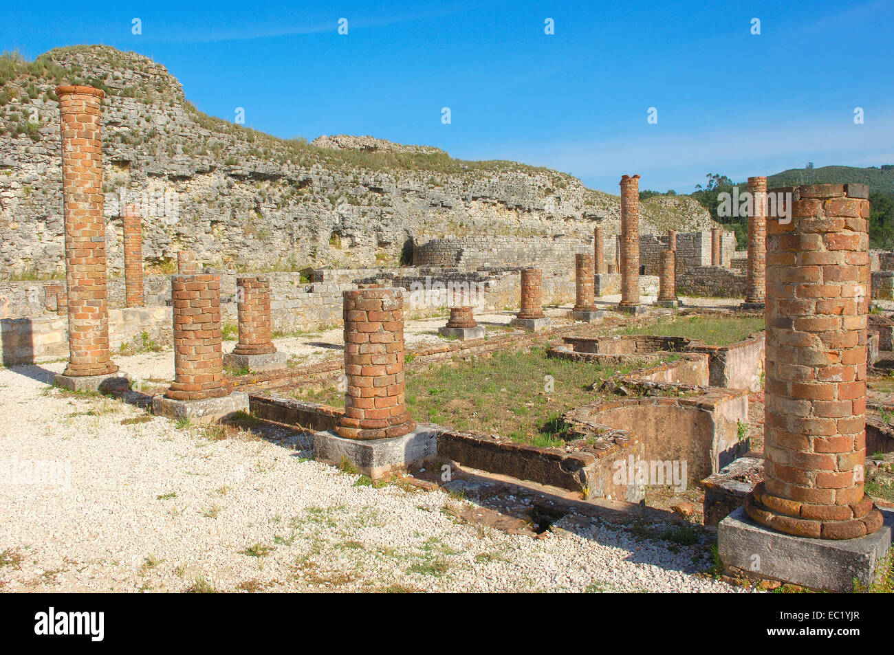 Le rovine romane, Conimbriga, Coimbra, regione di Beiras regione, Portogallo, Europa Foto Stock