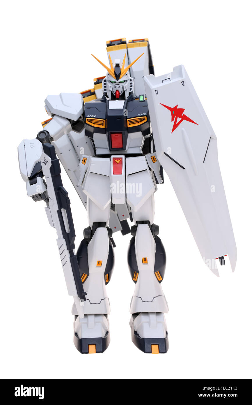 Figura in plastica per bambini di Gundam animazione Foto Stock