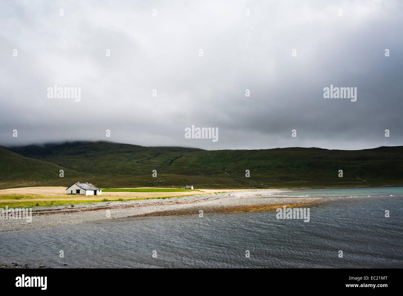 Bothy a Camasunary, Isola di Skye, Scotland, Regno Unito Foto Stock