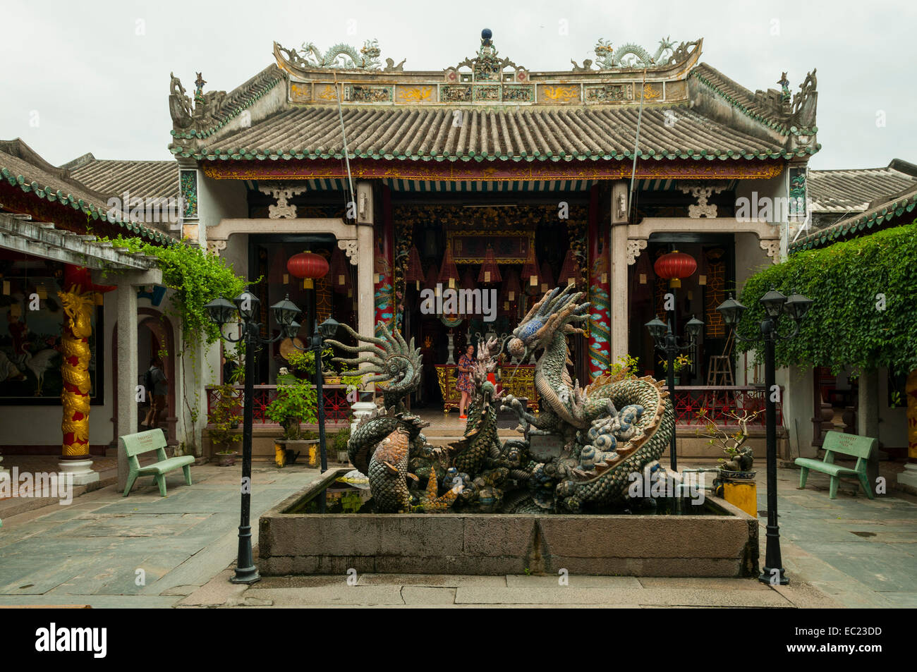 Il gruppo cinese Hall nel quartiere vecchio, Hoi An, Vietnam Foto Stock
